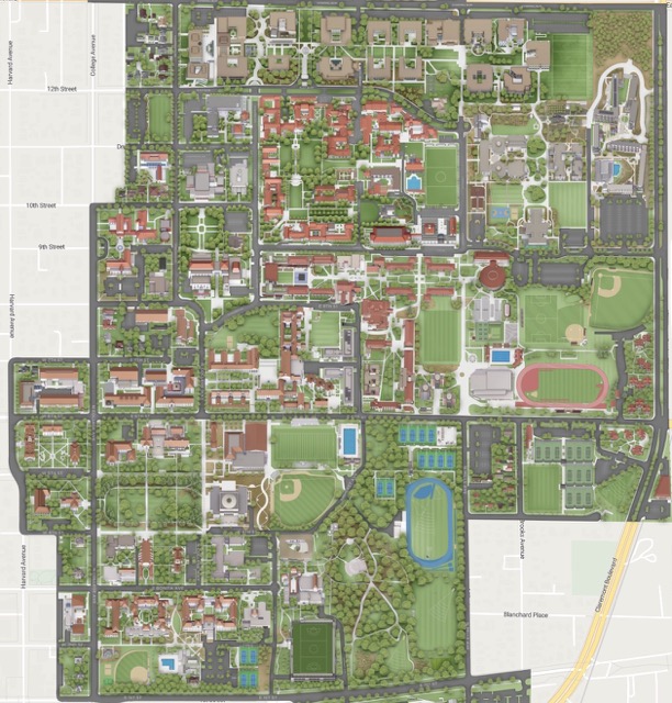 Map of The Claremont Colleges